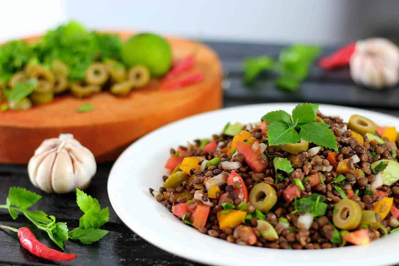 Linsensalat Mit Rucola Und Mozzarella Aus Der Arabischen K Che Total