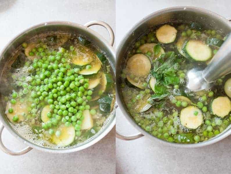 Zucchinisuppe mit Minze und Erbsen: genial 🍝 - Die Rezepte