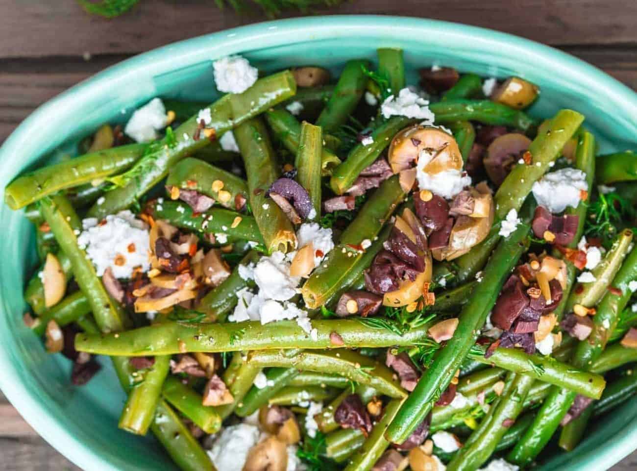 Grüne Bohnen Salat mit Feta, genial in 20 Min 🍝 - Die Rezepte