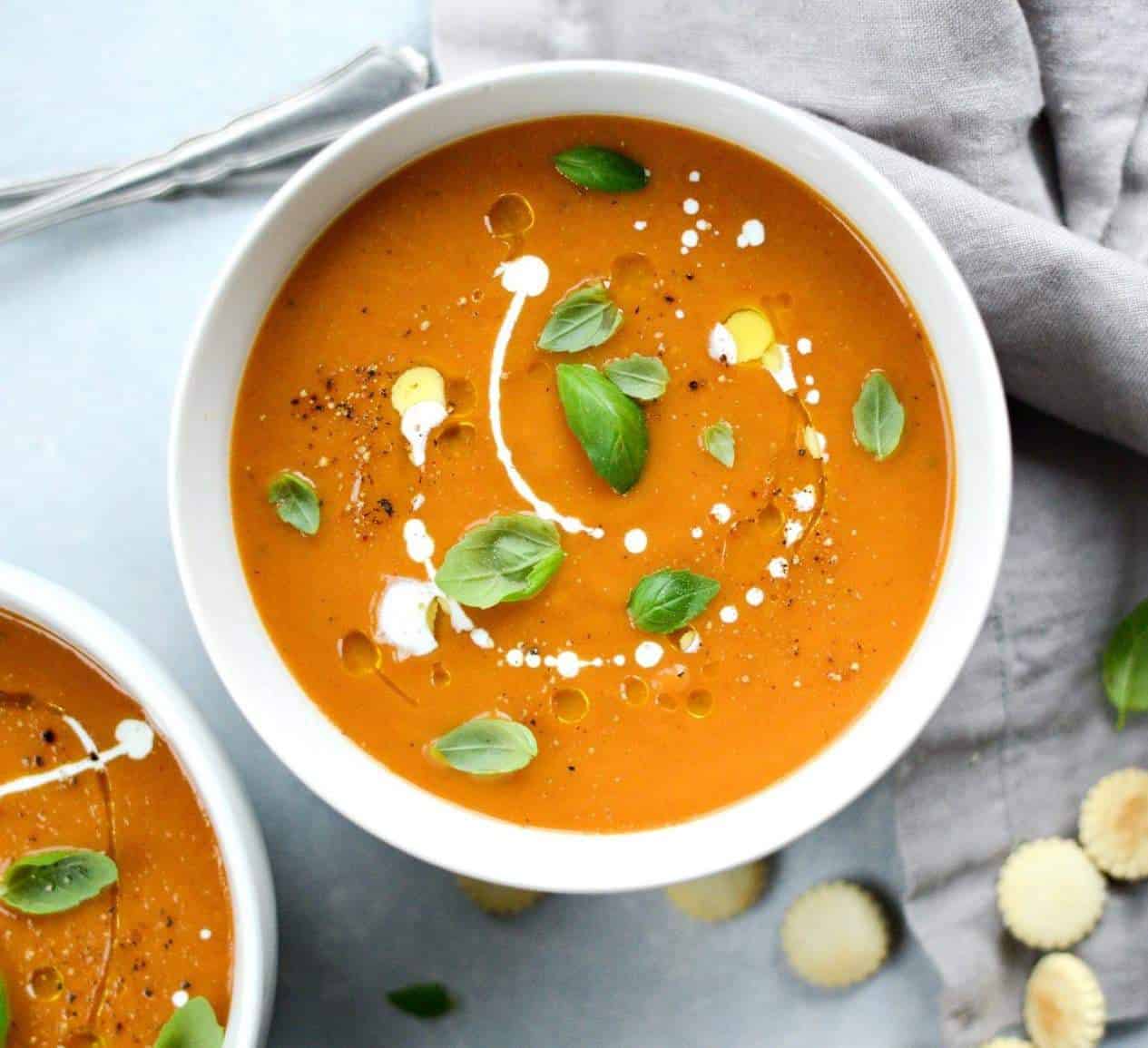 Kürbis Tomaten Suppe - 7 Portionen - perfekt 🍝 - Die Rezepte