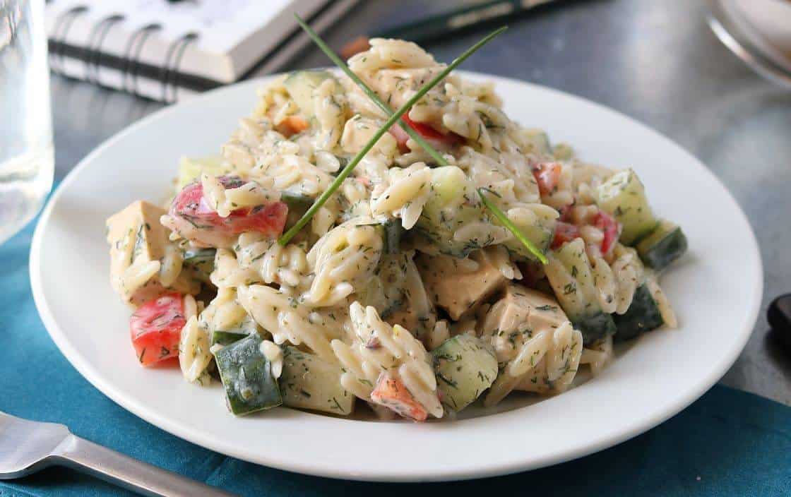 Kritharaki Salat mit Thunfisch – toll in 15 Min