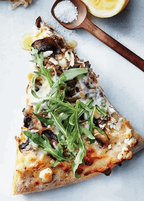 Pizza Rucola Mit Champignons Und Ziegenkase Die Rezepte