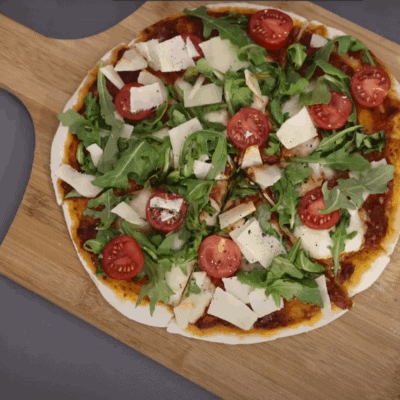 gesunde Pizza mit Vollkorteig