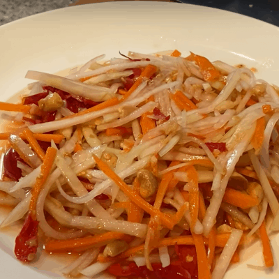 Kohlrabi Rezepte, Thai-Salat mit Kohlrabi