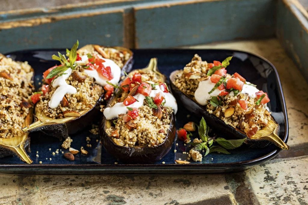 Gefüllte Aubergine Mit Couscous: 4 Super Leckere Stücke