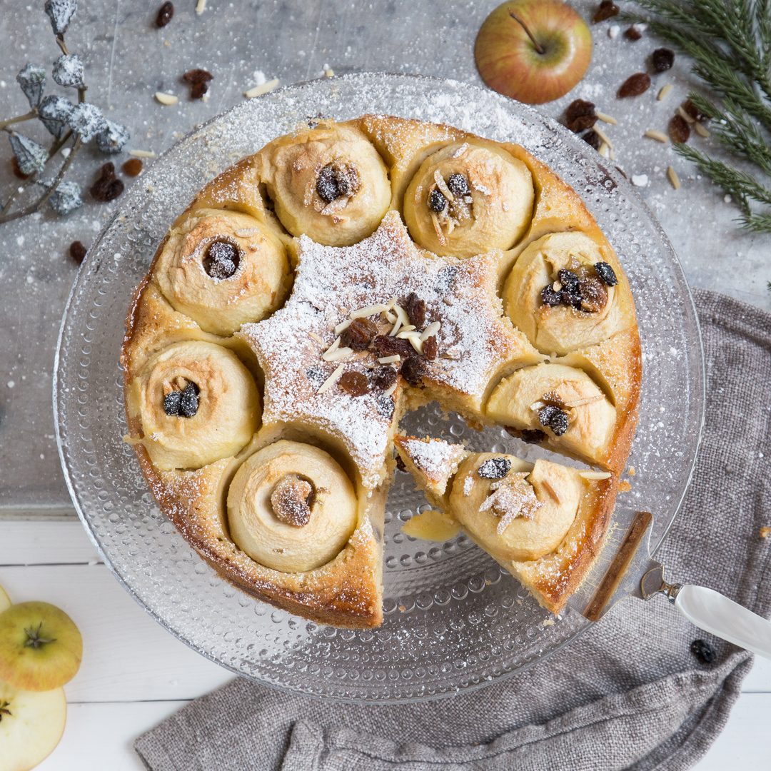 Bratapfelkuchen mit Vanillepudding und Marzipan: 12 himmlisch leckere Stücke