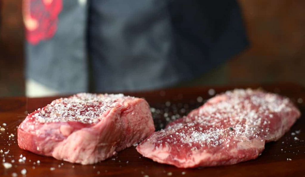 richtig salzen Steak