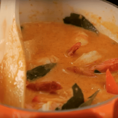 Thai Curry mit Garnelen