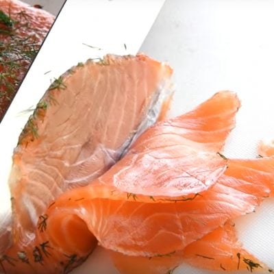 fertiger graved Lachs